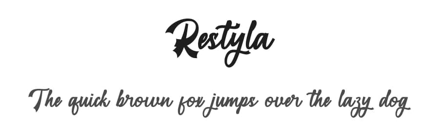 Restyla by Bexxtype — Script Handwritten Font