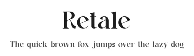 Retale by Slide Shoot Type — Serif Font