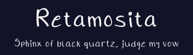 Retamosita by María Retamosa — Script Handwritten Font — thumbnail 2