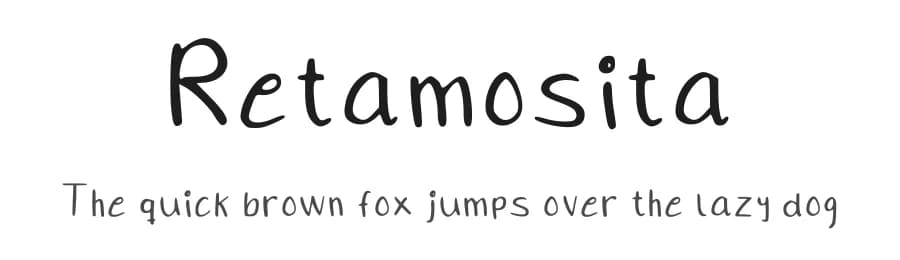 Retamosita by María Retamosa — Script Handwritten Font