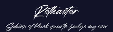 Rethaster by Perspectype Studio - Letterena.com — Script Handwritten Font — thumbnail 2