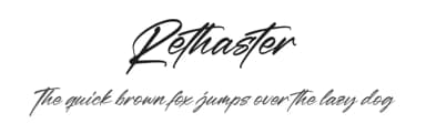 Rethaster by Perspectype Studio - Letterena.com — Script Handwritten Font — thumbnail 1