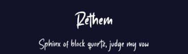 Rethem by RantautypeStudio — Script Handwritten Font — thumbnail 2