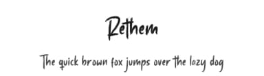 Rethem by RantautypeStudio — Script Handwritten Font — thumbnail 1