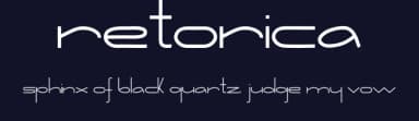 Retorica by Manuel Ramos — Sans Serif Font — thumbnail 2