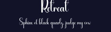 Retreat by Andi Moz — Script Handwritten Font — thumbnail 2
