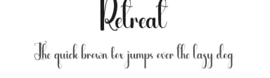 Retreat by Andi Moz — Script Handwritten Font — thumbnail 1
