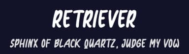 Retriever by Hanna Bie — Script Handwritten Font — thumbnail 2