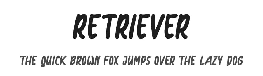 Retriever by Hanna Bie — Script Handwritten Font — preview 1