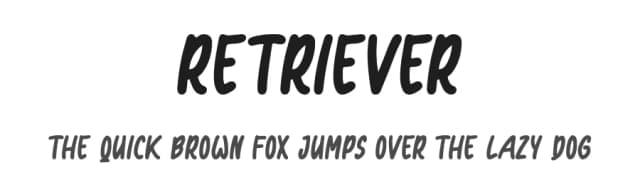Retriever by Hanna Bie — Script Handwritten Font