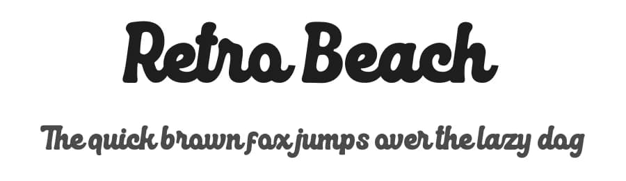 Retro Beach by Eknoji Studio — Script Handwritten Font