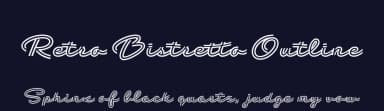 Retro Bistretto Outline by Roland Huse Design — Script Handwritten Font — thumbnail 2