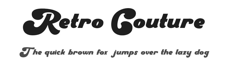 Retro Couture by PutraCetol Studio — Script Handwritten Font