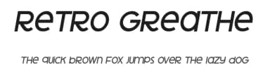 Retro Greathe by VinType — Sans Serif Font — thumbnail 1