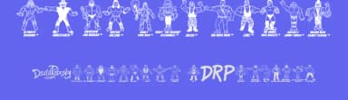 Retro Hasbro WWF Figures by xstreamed.tv — Dingbats Font — thumbnail 3