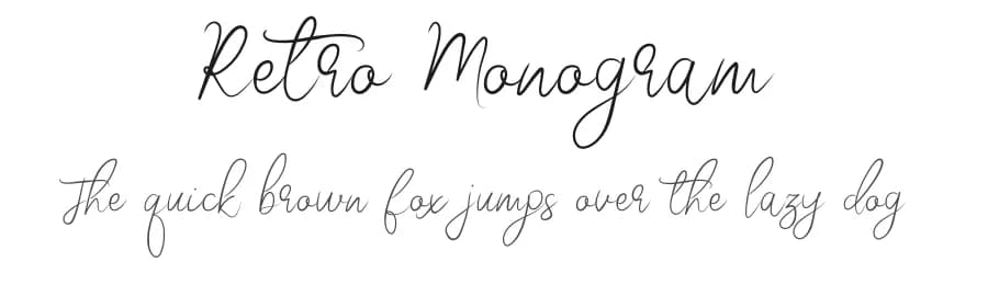 Retro Monogram by Lambemu Yoyo — Script Handwritten Font