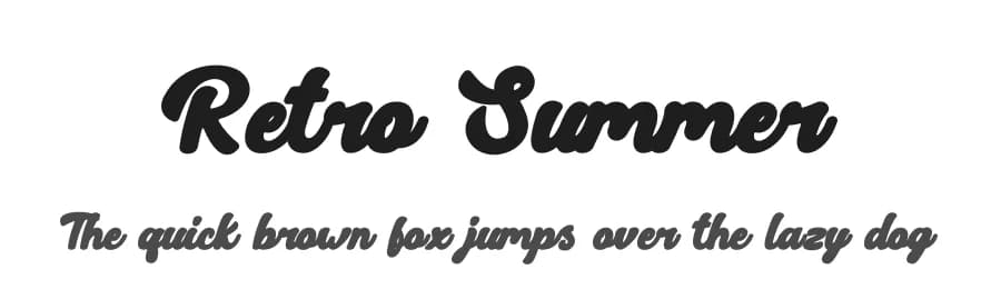 Retro Summer by PutraCetol Studio — Script Handwritten Font