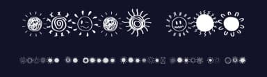 Retro Sun by Tri Sakti Oktaviano — Dingbats Font — thumbnail 2
