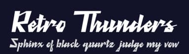 Retro Thunders by Lettersiro Studio — Script Handwritten Font — thumbnail 2