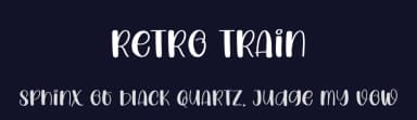Retro Train by creatype designer — Script Handwritten Font — thumbnail 2