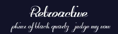 Retroactive by Fontscafe.com — Script Handwritten Font — thumbnail 2