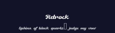 Retrock by selawetype — Script Handwritten Font — thumbnail 2