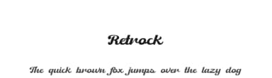 Retrock by selawetype — Script Handwritten Font — thumbnail 1