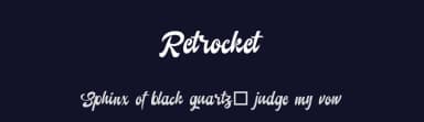 Retrocket by selawetype — Script Handwritten Font — thumbnail 2