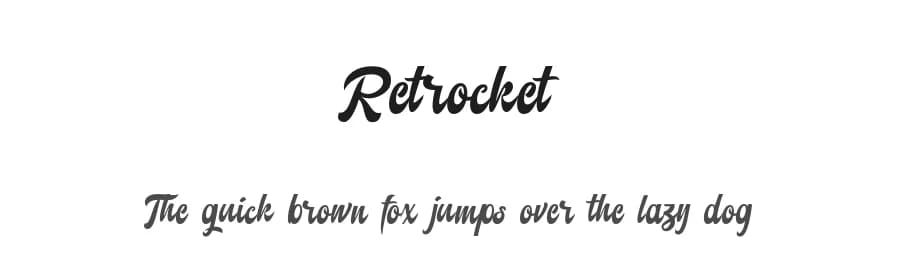 Retrocket by selawetype — Script Handwritten Font