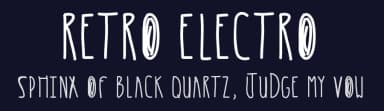 Retro Electro by Des Gomez — Script Handwritten Font — thumbnail 2