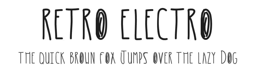 Retro Electro by Des Gomez — Script Handwritten Font