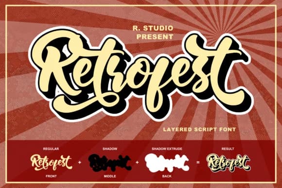 Retrofest Font by R. Studio — Script Handwritten Font