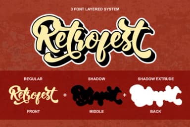 Retrofest Font by R. Studio — Script Handwritten Font — thumbnail 2