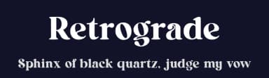 Retrograde by UI Creative — Serif Font — thumbnail 2