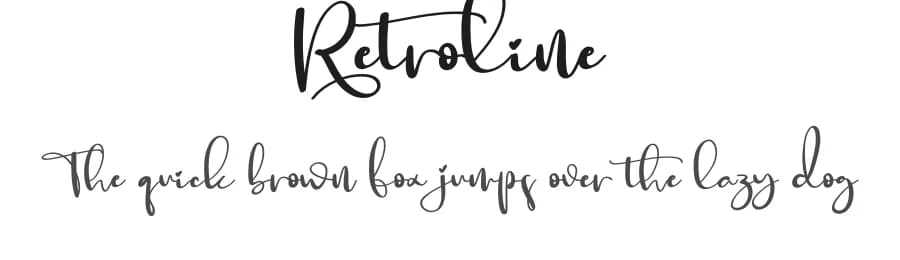 Retroline by Scratchones — Script Handwritten Font