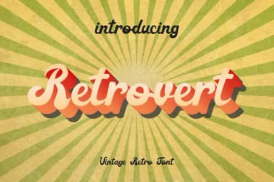 Retrovert Font by anomali.bisu — Script Handwritten Font — thumbnail 1