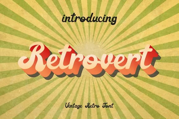 Retrovert Font by anomali.bisu — Script Handwritten Font