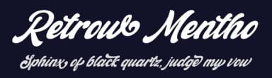 Retrow Mentho by Kong Font — Script Handwritten Font — thumbnail 2