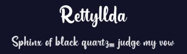 Rettyllda by twinletter — Script Handwritten Font — thumbnail 2