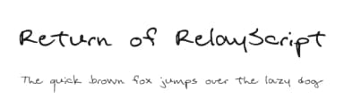 Return of RelayScript by Kreative Korporation — Script Handwritten Font — thumbnail 1