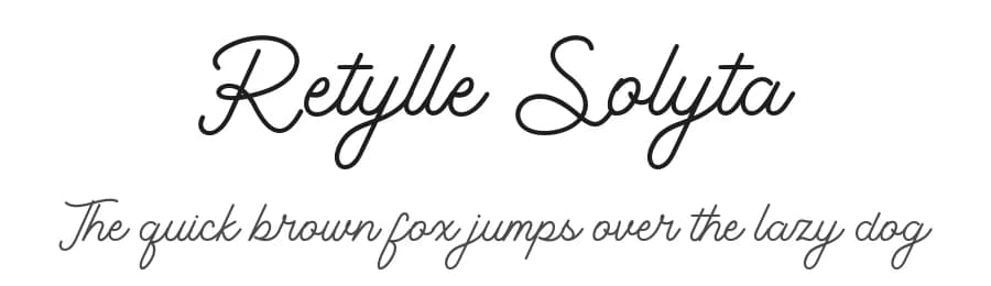 Retylle Solyta by Creatype Studio — Script Handwritten Font