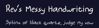 Rev's Messy Handwriting by revworks. — Script Handwritten Font — thumbnail 2