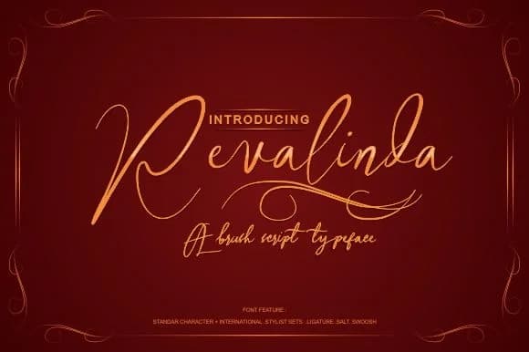 Revalinda Font by victoriant99 — Script Handwritten Font — preview 1