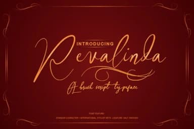 Revalinda Font by victoriant99 — Script Handwritten Font — thumbnail 1