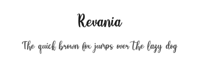 Revania by Suamzu Art — Script Handwritten Font
