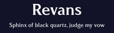Revans by Arterfak Project — Serif Font — thumbnail 2