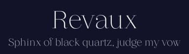 Revaux by Wahyu & Sani Co. — Serif Font — thumbnail 2