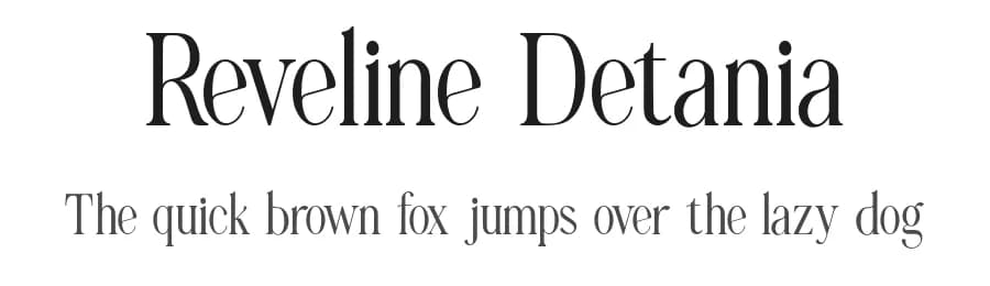 Reveline Detania by Dedi Setiyawan — Serif Font — preview 1