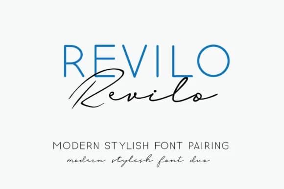 Revilo Duo Font by ogit — Script Handwritten Font