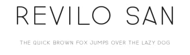 Revilo San by Sigit Nur Wicaksono — Sans Serif Font — thumbnail 1